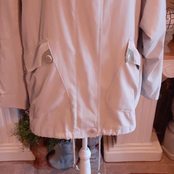 MULBERRY STREET, Large, Nylon,  Rayon, Poly Blend Zip & Snap Hi Neck Jkt - Picture 7 of 14